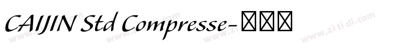 CAIJIN Std Compresse字体转换